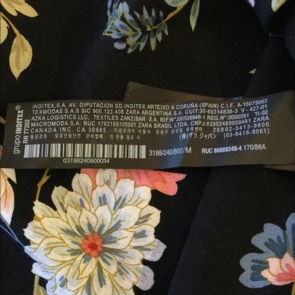 Zara Floral Black Maxi Dress - Picture 12 of 16